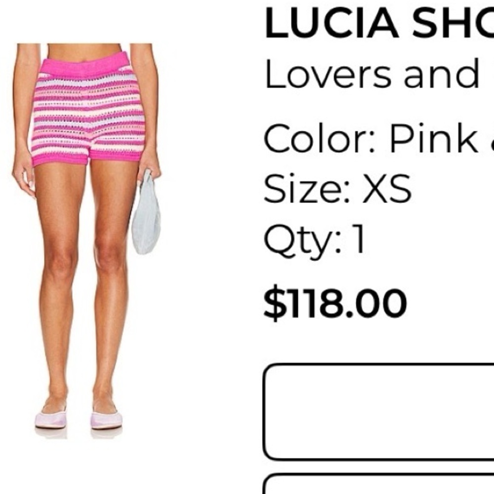 Lovers + Friends‎ Multicolor Striped High Waist Shorts - Picture 2 of 4